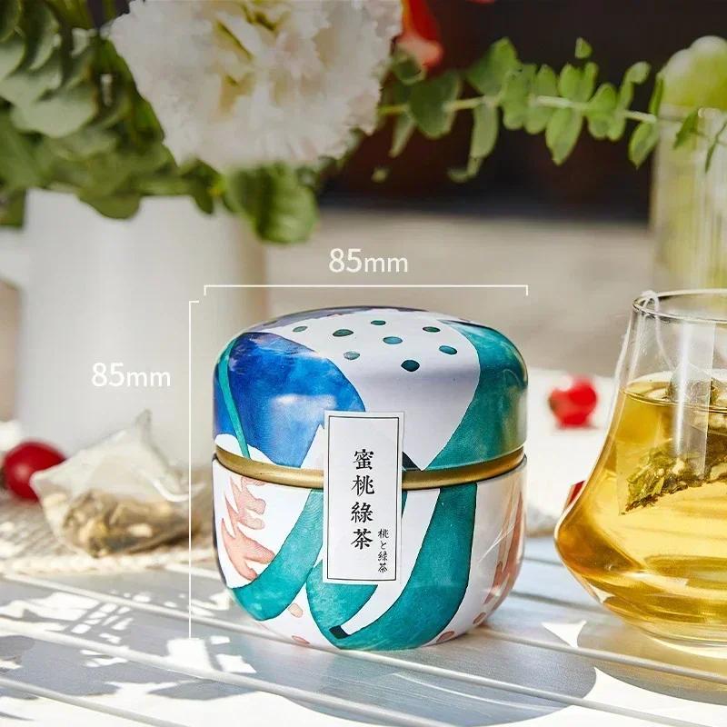 Чайница, коробка для чая, контейнеры для свечей, кофейные конфеты, закуски, маленькие жестяные мини-контейнеры для хранения, герметичные банки, упаковка для чая