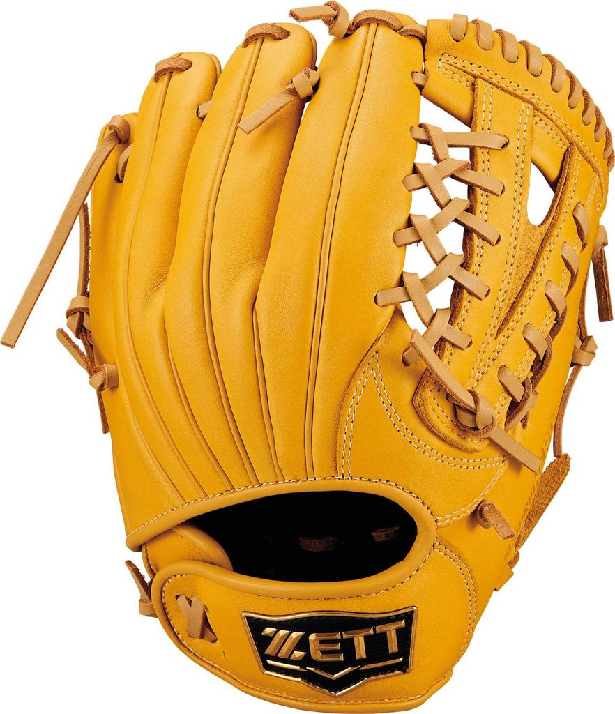 ZETT Youth Softball Ground Hero True Yellow Size BJGB76555F Glove, All-Around, (5400), L,