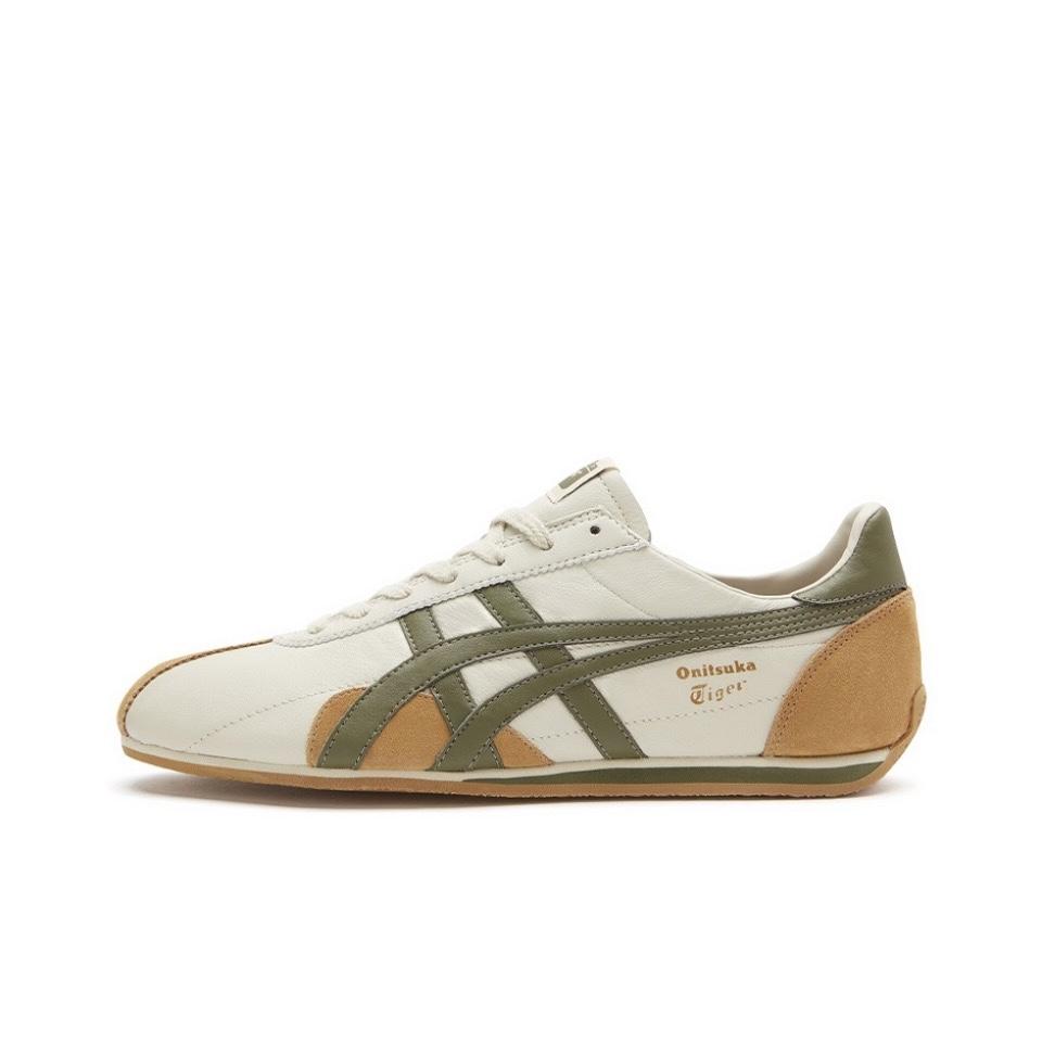 ONITSUKA TIGER Runspark Нескользящие Легкие Низкие Беговые Кроссовки Унисекс Бежево-Коричневые 1183B480-200(Команда293-)