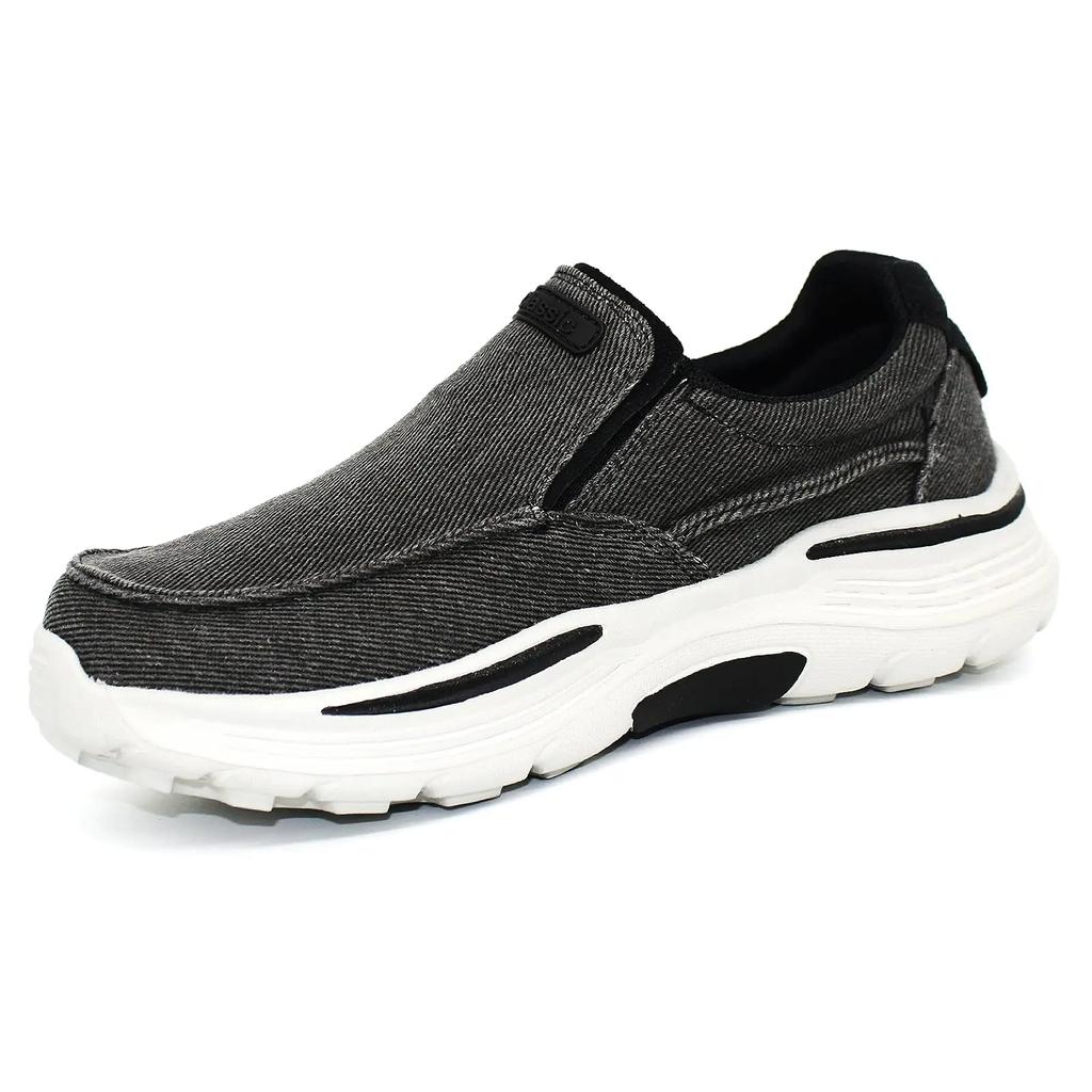 Мужская повседневная обувь, дышащие лоферы из парусины, новинка 2025 года, удобная мужская обувь для ходьбы на открытом воздухе, классические лоферы, кроссовки