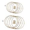5Pcs Dream Catcher Rings Metal Craft Hoop Metal Macrame Hoop Ring for Making Wedding Wreath Decors, DIY Dream Catcher