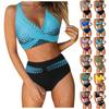 Swimsuits For Teen Girls Women High Waisted Bikini Sexy Push Up Two Piece Swimsuits Vintage Swimwear For Women 2025 Trendy