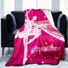 1PC Custom Name Dreams Stars outdooor Flannel blankets Patterns Throw Blanket All-Season Soft Gift for Couch, Bed, Camping gifts