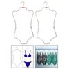 Foldable Lingerie Hanging Rack Body Shape Clothing Hanger  Stores Boutiques Show Window