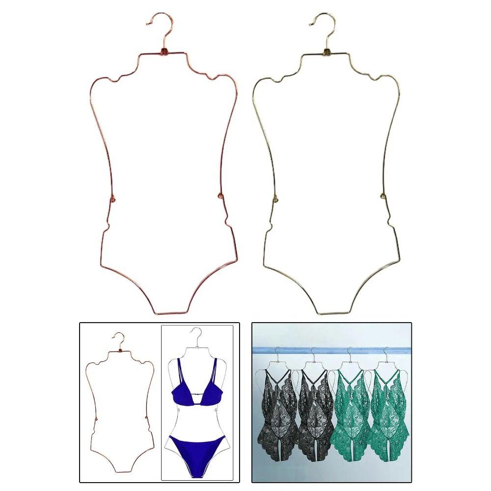 Foldable Lingerie Hanging Rack Body Shape Clothing Hanger  Stores Boutiques Show Window