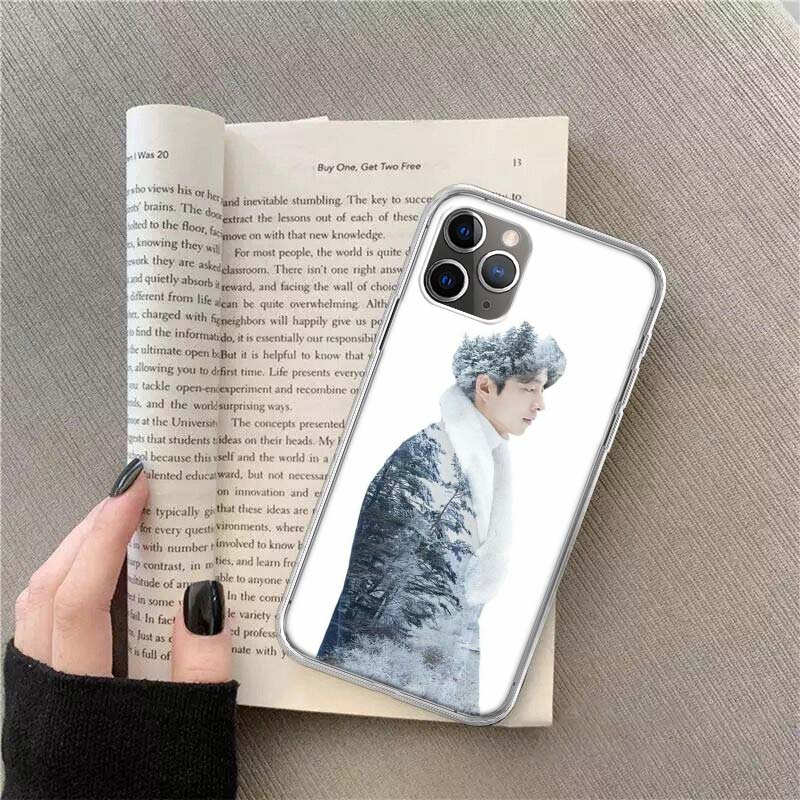 Чехол для телефона Gong Yoo для Apple iPhone 12 13 Mini 14 15 Pro 17 Pro Max Air 11 16E 16 Plus Прозрачный силиконовый защитный