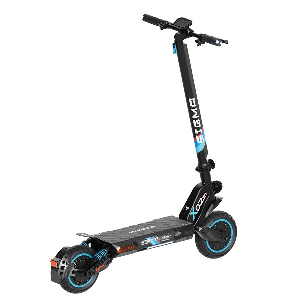 Sigma X02 All-Terrain Electric Scooter 1000W*2 Dual Motor 120KG Load 80KM Range 10 Inch Tires Outdoor Riding Adult  E-Scooter
