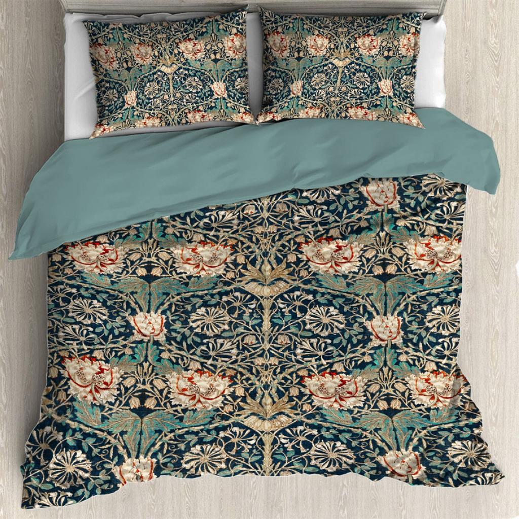 Комплект пододеяльника William Morris Strawberry Thief размера фулл/квин, мягкий, нежный, комплекты постельного белья для подростков/взрослых, пододеяльник