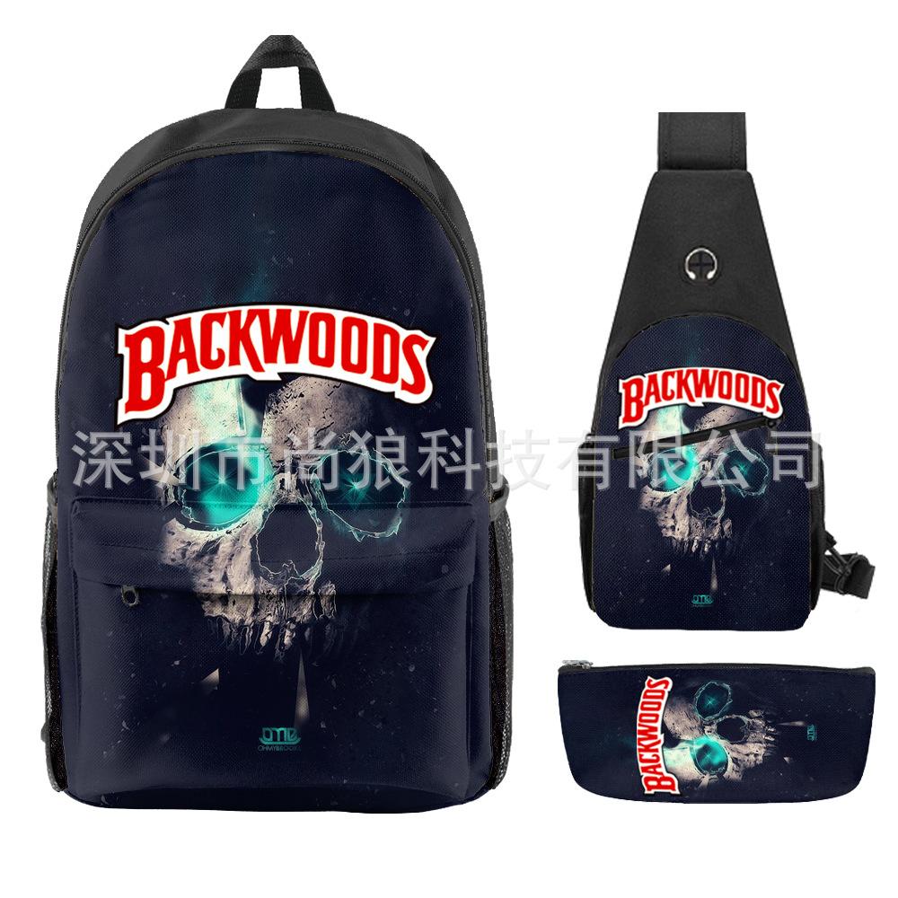 Школьный рюкзак для ученика Backwoods Рюкзак Сумка через плечо Школьная сумка Рюкзак большой емкости Водонепроницаемый рюкзак