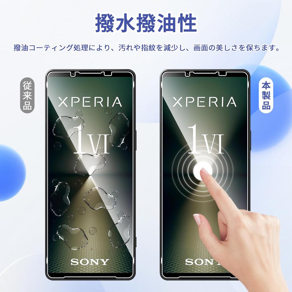 Of For Sony Xperia 1 VI Glass Film Camera Film AUDASO Sony Xperia 1 VI Tempered Glass LCD Protective Film Guide Hardness 9H Shockproof Scratch Proof