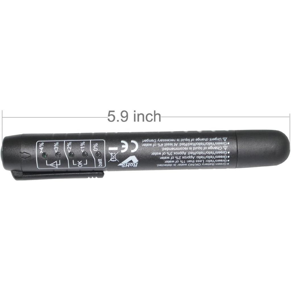 Brake Fluid Liquid Tester Pen with 5 LED Indicators, Calibrated For DOT3 DOT4 Brake Fluid