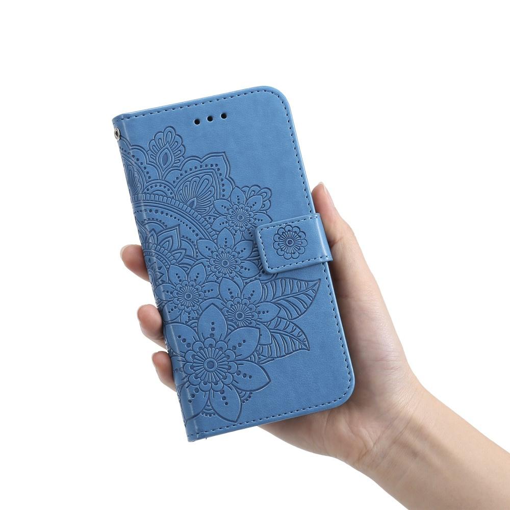 Flip Case for Xiaomi Redmi Note 12 4G, Mandala Flower, Blue