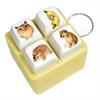 4-Key Voice button keychain Plastic decompression toys Decompression vocal ornament For Birthday Party Gifts