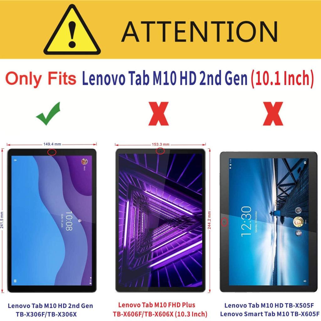 1 шт./2 шт./3 шт. Защитная пленка для экрана Lenovo Tab M10 HD (2-е поколение) 10,1-дюймовый планшет TB-X306F TB-X306X, выпуск 2020 г., защитная пленка для планшета, закаленное стекло