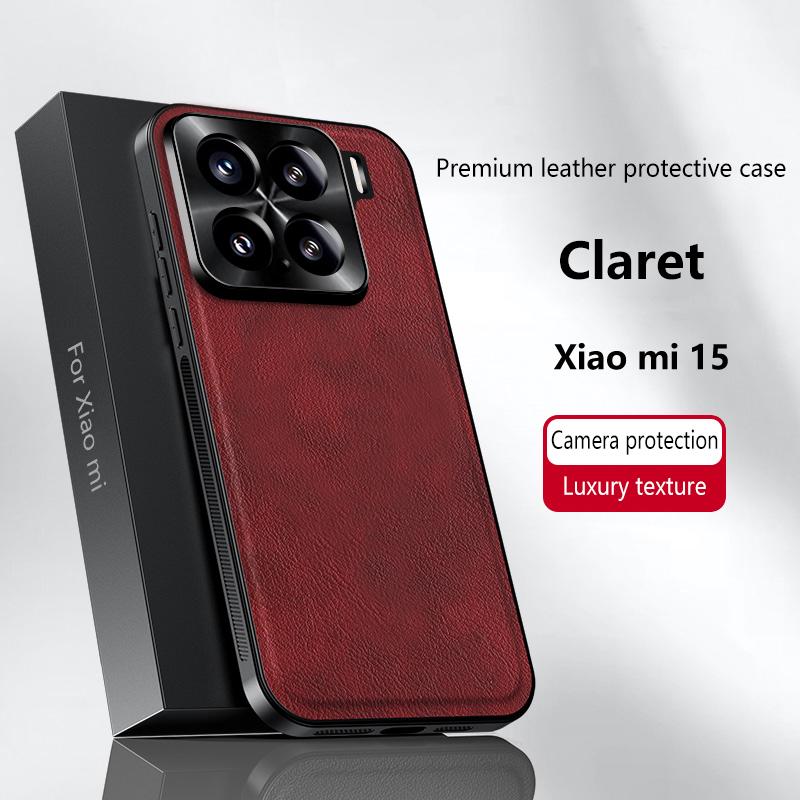 Для Xiaomi 15 Чехол Магнитный Элегантный Кожаный Износостойкий Объектив Полностью Закрытый Нескользящий Защита Края Чехол