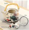 1 комплект, керамический чайный сервиз с древней китайской росписью тушью, 7 шт., чайник большой емкости с чашками для чая, сервиз послеобеденного чая, подарок для любителей чая, чайные аксессуары