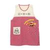 Nishiki Anpanman Character Apron for Nursery Teachers, Embroidered Appliqu?, Quick-Drying, Wrinkle-Resistant, Women's (Red: 43/ML/02920)