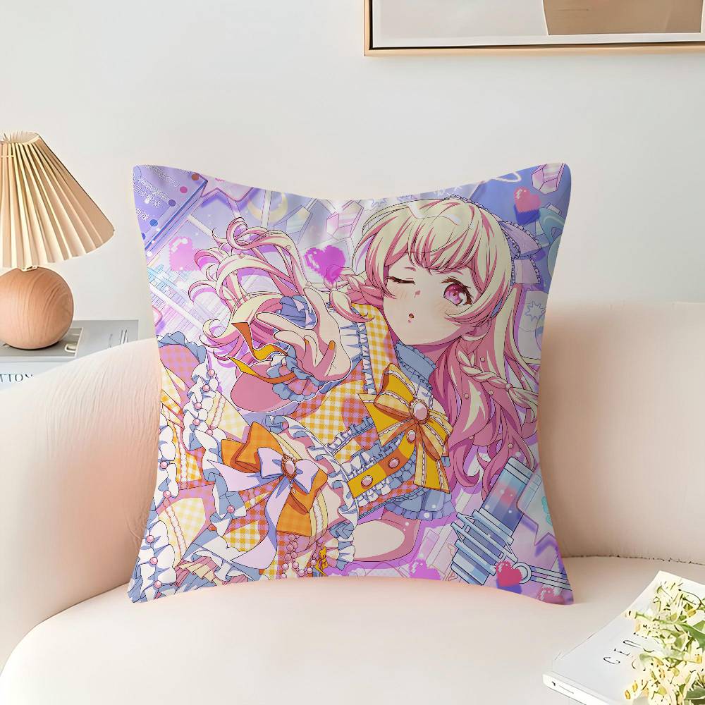 Shirasagi Chisato Pillow Cover for Bedroom Room and Living Room Sofa Decorative Cushion Cover