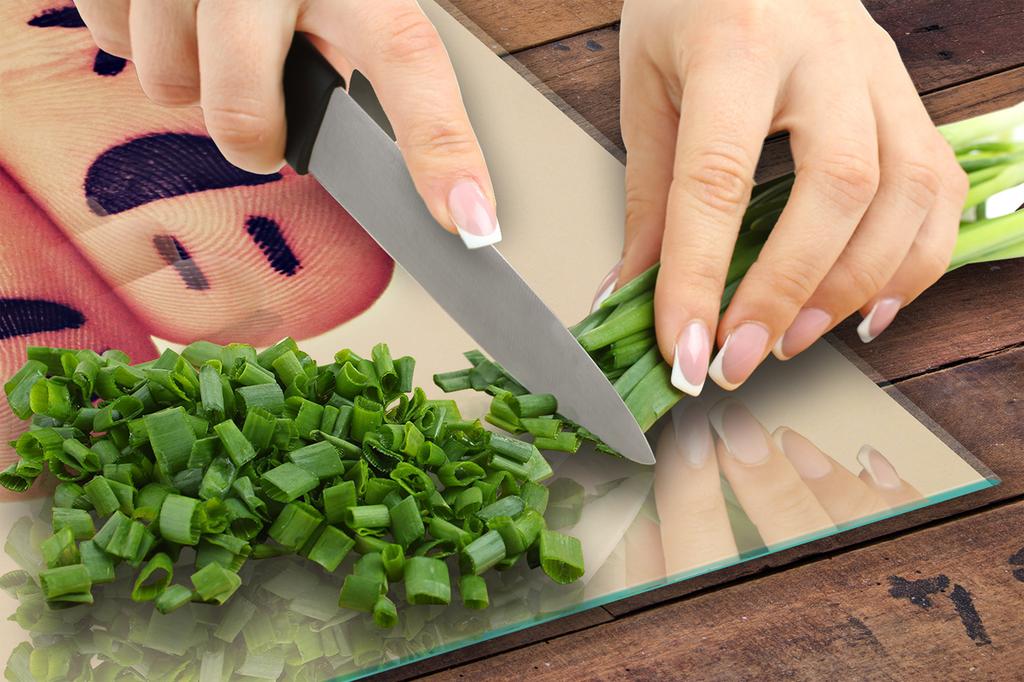 Glass protective plate for the stove 50x52 Smile