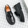 Модная мужская повседневная обувь из искусственной кожи, стильные мужские лоферы, удобные простые мокасины, дышащие слипоны, универсальная мужская обувь для вождения