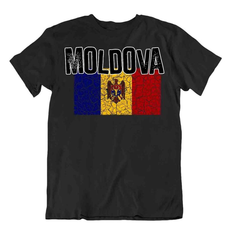 Flag T Shirt Moldova Fashion Country Souvenir Gift Tee Pride logo