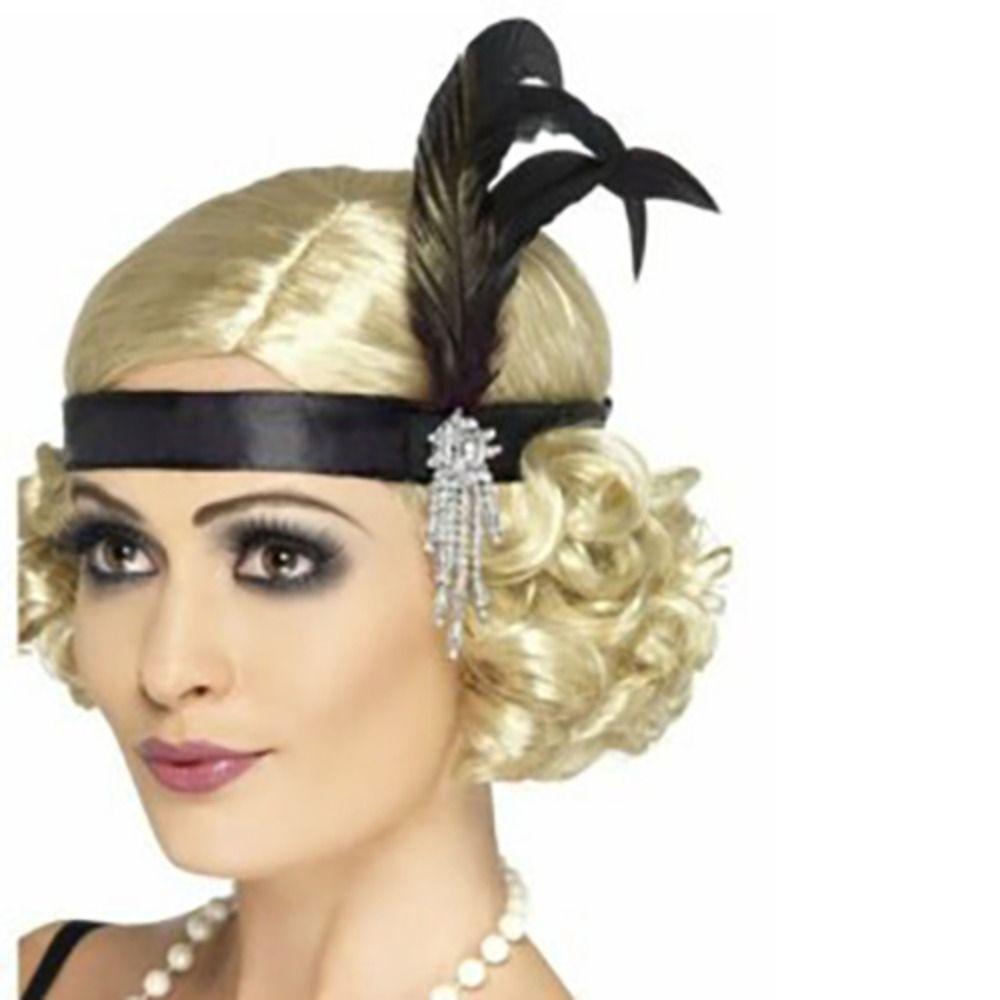 Кисточка Перьевой Головной Убор Маскарадная Повязка на Голову Косплей Платье Головной Убор Вечеринка Аксессуары для Волос