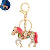 Брелок Подвеска Сверкающие Стразы Мультяшная Форма Лошади Брелок Сумка Кошелек Телефон Автомобиль Украшение
