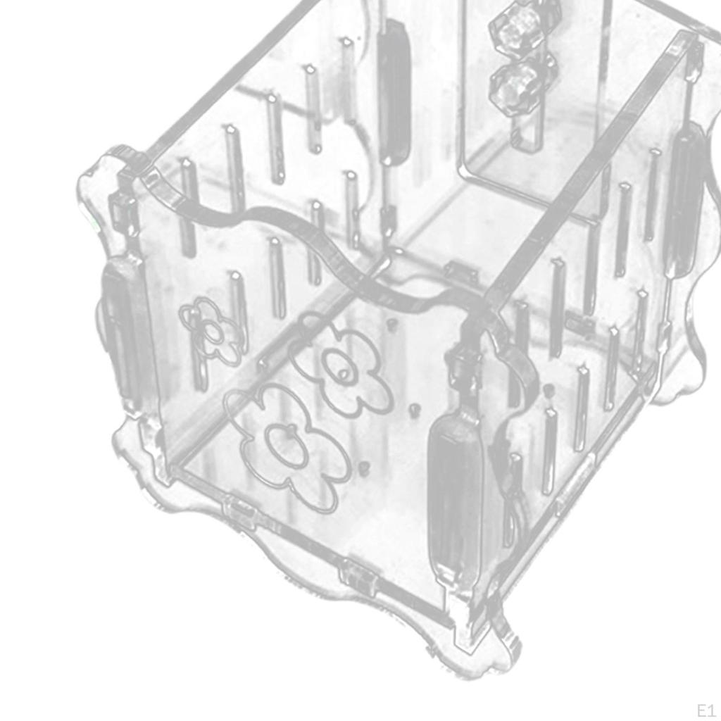 Aquarium Plant Cup Holder Fish Tank Decoration Stand Container Transparent Aquatic