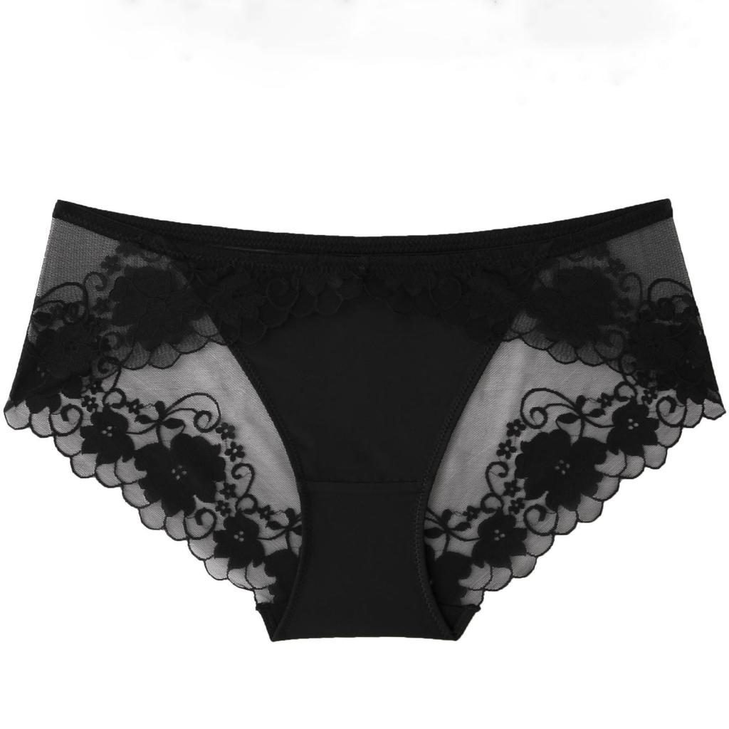 Sexy French Lace Panties: Breathable, Comfortable, Pure Cotton Crotch, Low-Waist Hip-Lifting Design
