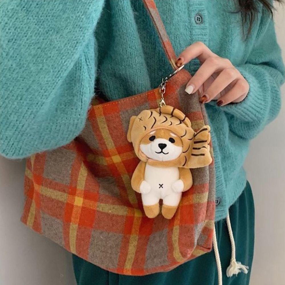 Shiba-Inu Children Gift Pig Backpack Charms Stuff Plush Toy Plush Pendant Keychain Bag Decoration