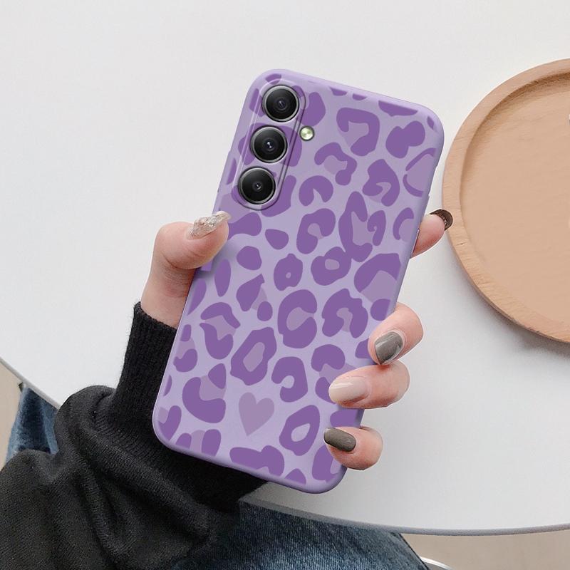 Мягкий силиконовый чехол Leopard для Xiaomi Redmi Note 13 Pro 13C 14 Samsung A35 A55 M35 S24 Huawei Honor 200 iPhone 15 защитный противоударный чехол для камеры