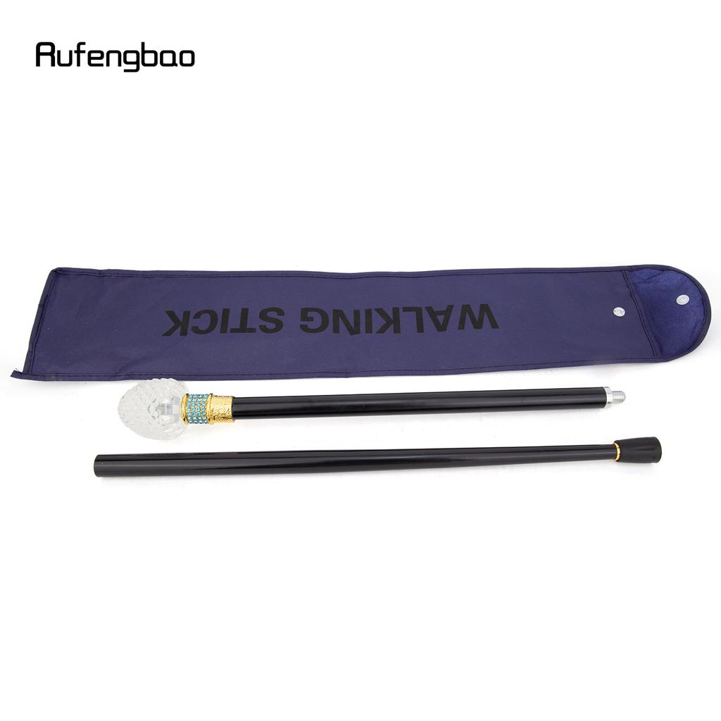 Прозрачный стеклянный шар Золотисто-зеленый сплав Волшебные палочки для девочек Палочка принцессы для ходьбы Косплей Свадьба День рождения 92 см