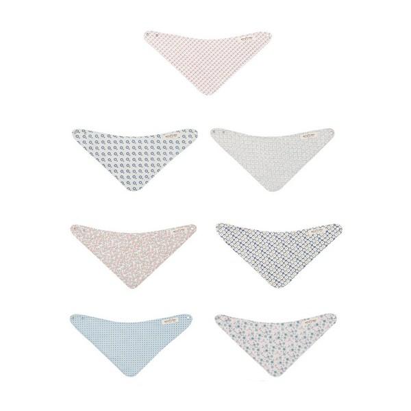 Kkumdubu четырехсезонный детский шарф-нагрудник с цветочным узором, комплект из 7 предметов, корейские детские товары