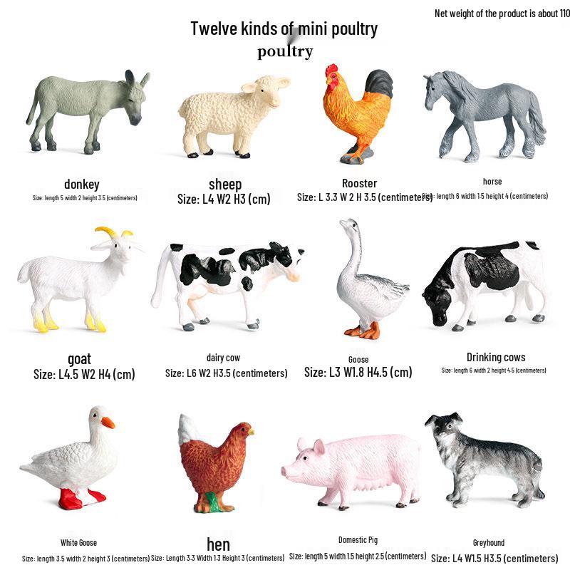 Kids' Wild Animal Model Toys: Leopard, Cheetah, Jaguar, Black Panther, Snow Leopard Figurines.