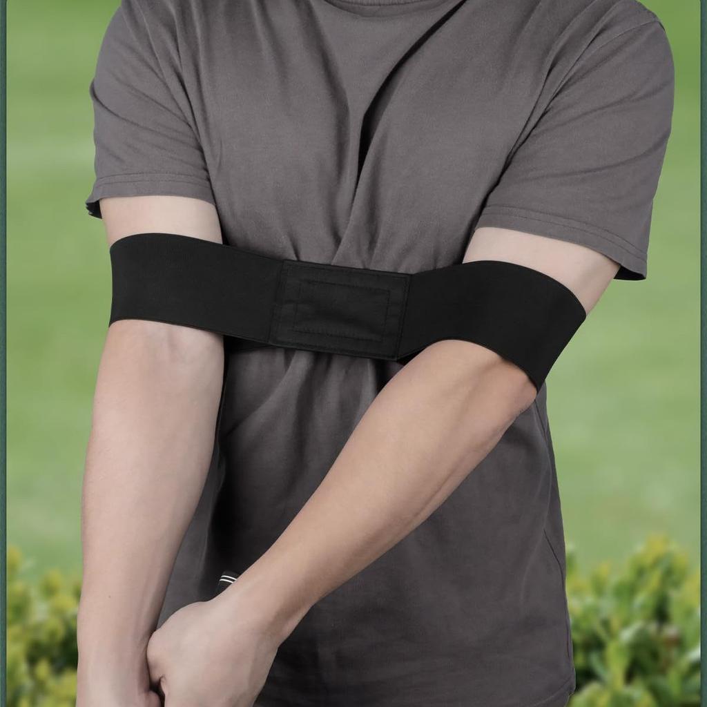 Golf Swing Arm Band Training Aid, Elastic Swing Corrector Strap for Men Women, Improve Stability