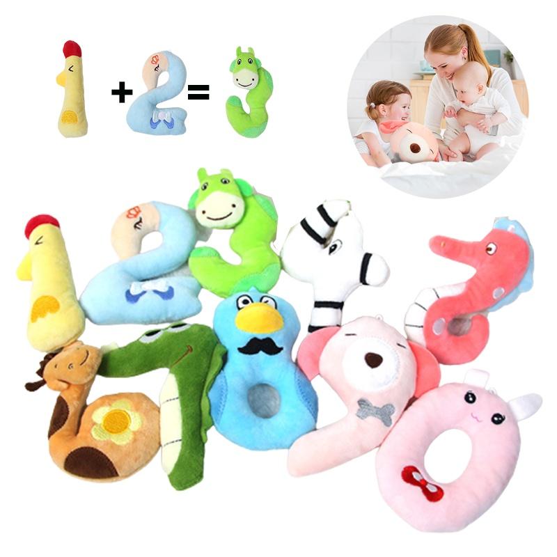 Plush Toy Cuddly Gift For Baby Kids Alphabet Lore Number Blocks