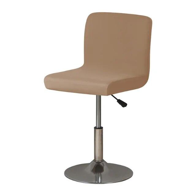 Эластичный однотонный короткий чехол на заднюю панель из спандекса, чехол на барный стул, безрукий чехол на сиденье для стула для отеля, банкета, чехлы на стул для гостиной