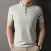 Рубашка поло, Тонкая Повседневная Летняя Одежда, Свободная Одежда с Полурукавами, Футболка, Мужская Одежда, Дышащая Среднего и Высокого Класса