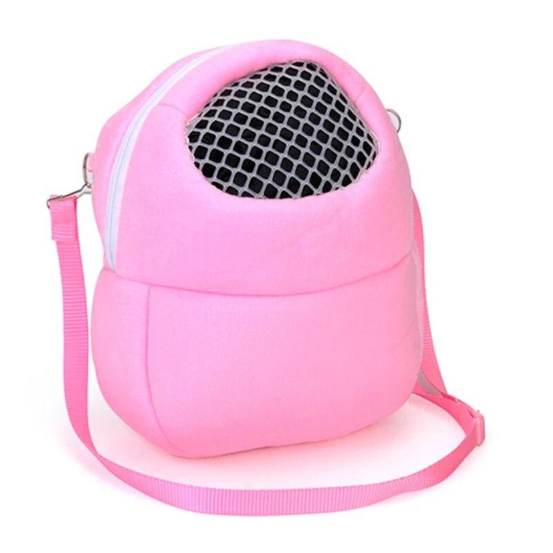 Портативная уличная переноска для маленьких домашних животных, хлопковое гнездо, дышащая сетка, сумка-слинг для хомяка, теплая сумка для белки, шиншиллы, аксессуары