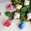 Увлажняющий Розовый Искусственный Цветок Одиночная Роза для Влюбленных Домашний Декор Подарок на День Святого Валентина Бутон Розы Бутон