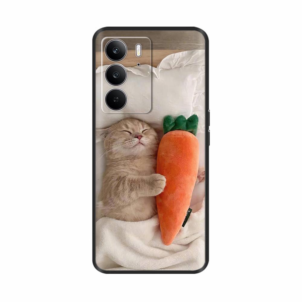 Для Realme 14x 5G Чехлы для телефонов Забавная защита камеры Мягкая жидкая силиконовая задняя крышка для Oppo Realme C75 4G realmeC75 Fundas