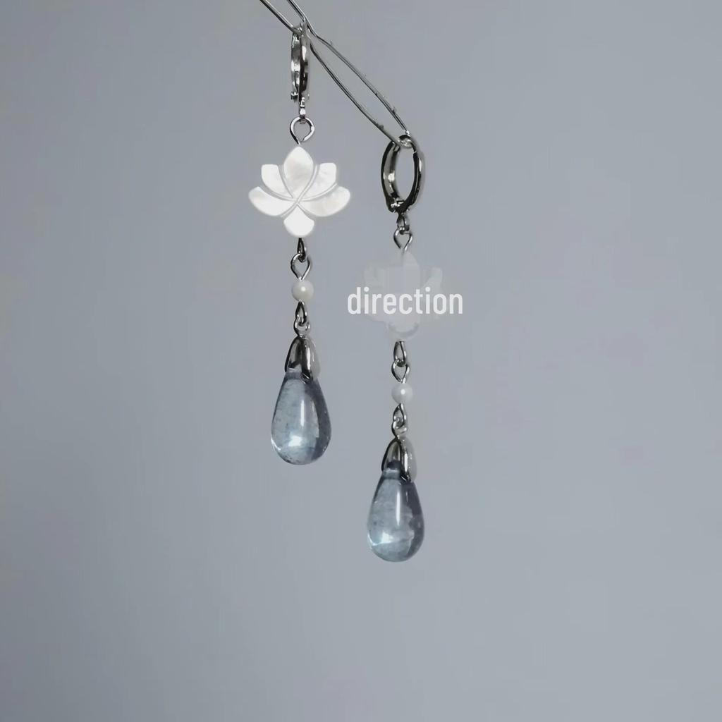 «Оригинальные серьги-лотосы»: Капли в виде ракушки в китайском стиле, простой ретро-дизайн, на застежке для женщин