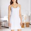 Women Nightdress V Neck Backless Sleeveless Solid Color Spaghetti Strap Slim Fit A-line Homewear Strappy Dress Sleep Dress
