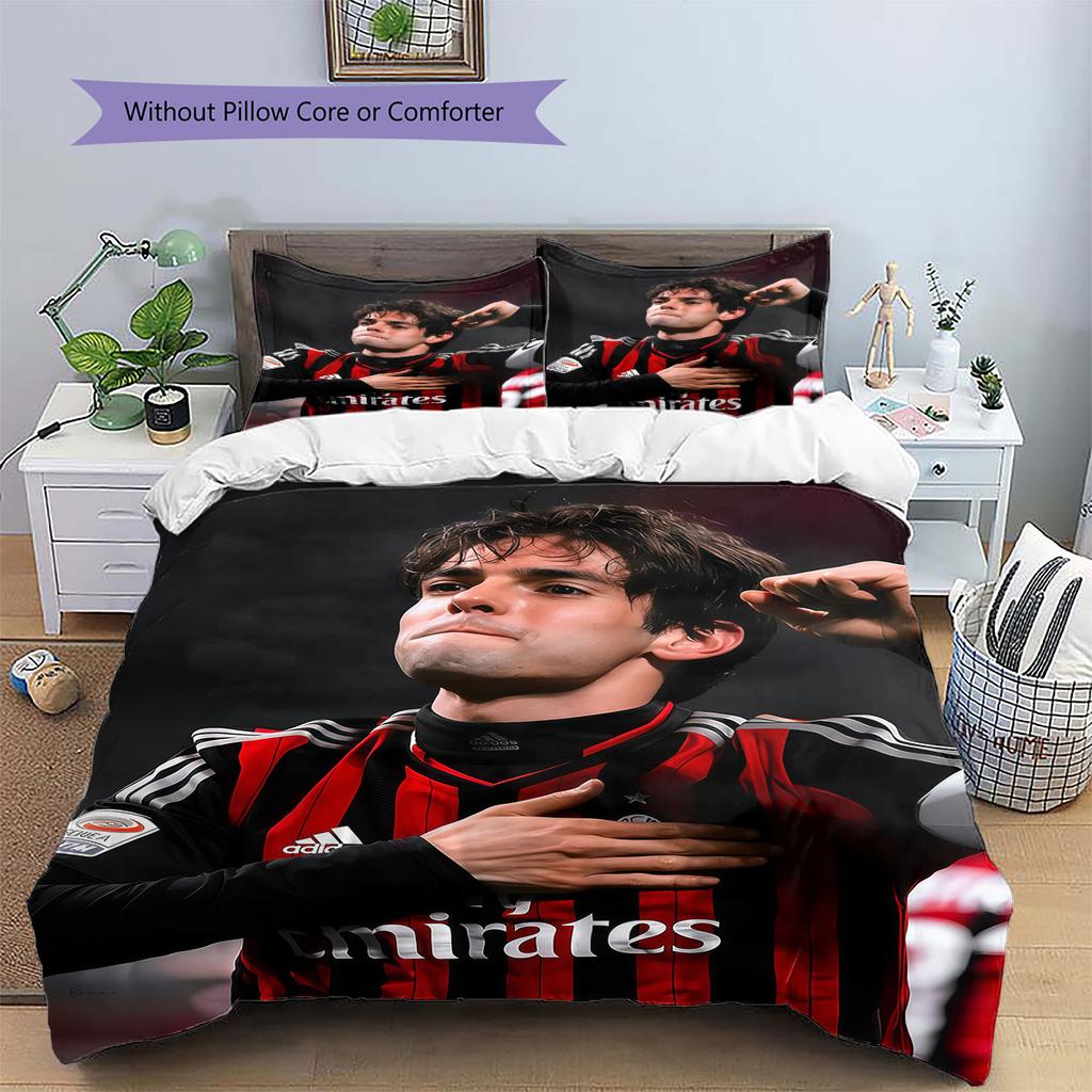 Kaka Pattern Bedding Home Decoration Birthday Gift (1 * duvet cover + 2 * pillowcase, without core),fan merchandise.