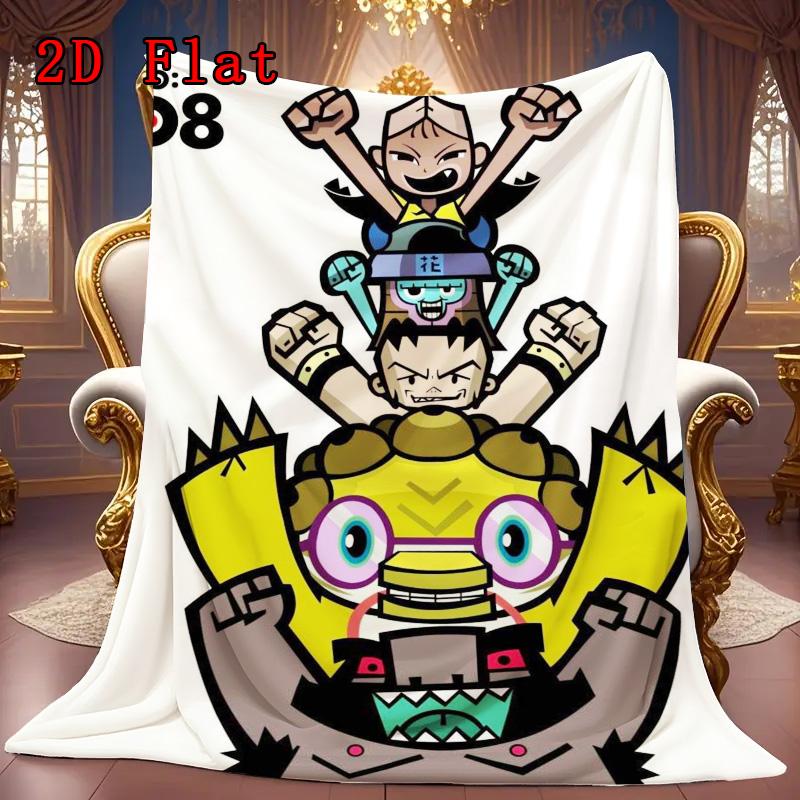 Hero 0 animation series 2D Flat Pattern Flannel Blanket High quality All Seasons Warmth and Comfort Perfect for Christmas Gifts.