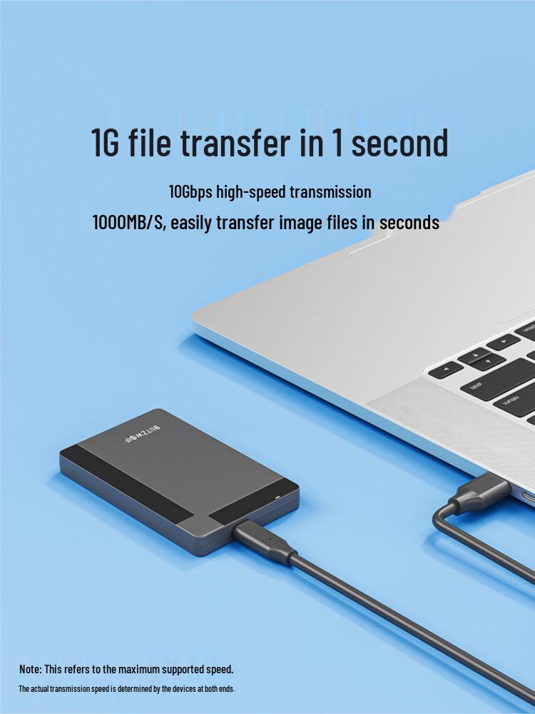 Кабель данных USB 3.2 на Type-C Gen 2 для мобильных накопителей и подключения iPad/телефона к компьютеру