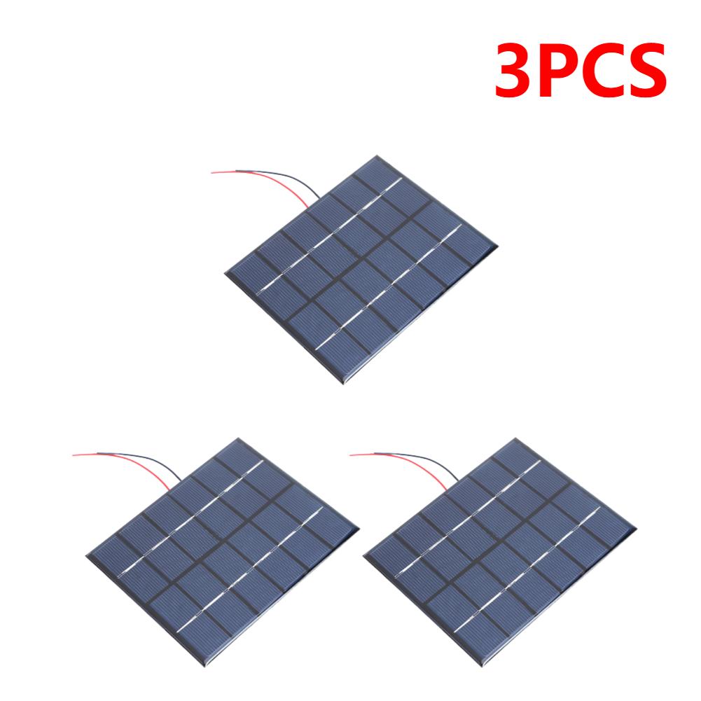 5-1pcs 2W 6V Portable Solar Panel Charger USB Outdoor Solar Panels for Phone Camping DIY Charger Generator RV Camper Accessories