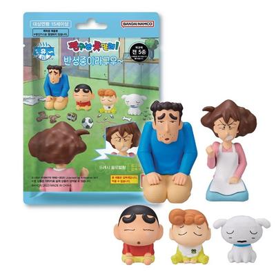 (Подлинный Бандай) Коллекция фигурок Kyarayu, карандаш Shin-chan, отражающая фигурку Iragu, соль для ванн со свежим цветочным ароматом, 2 шт., 18 г