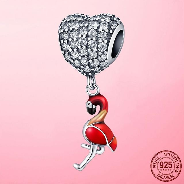 925 Sterling Silver O Pendant Love Heart Snake CZ Clip Charm Beads Fit Original Women Bracelet Bangle Silver 925 Jewelry