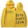 Rels B Flakk Smile Autumn/Winter Hoodie Boys Don't Cry Letter Printed Men's and Women's Fashion Hoodie Sweatshirt Hip Hop Hoodie